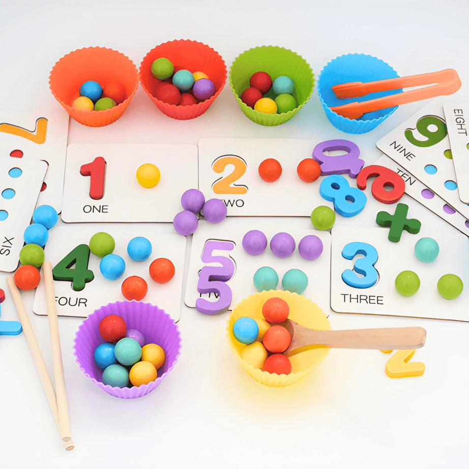 Clip Beads Matching Game - Kids Bestie