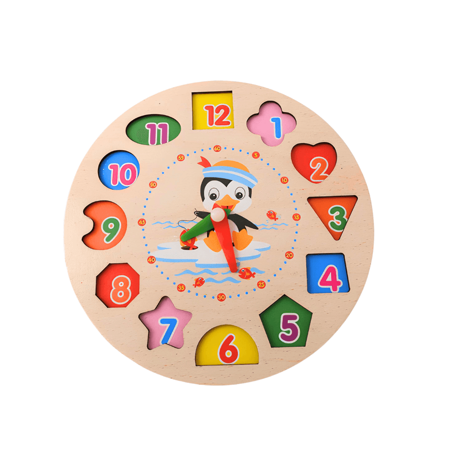 Clock and Shapes (Medium) - Kids Bestie