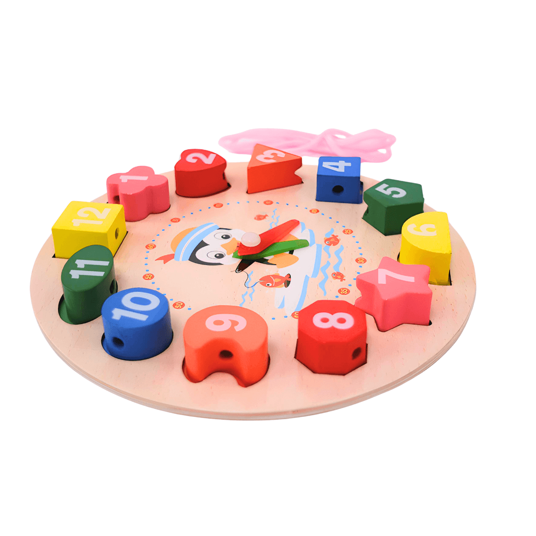 Clock and Shapes (Medium) - Kids Bestie