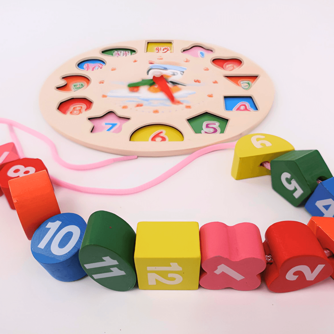Clock and Shapes (Medium) - Kids Bestie