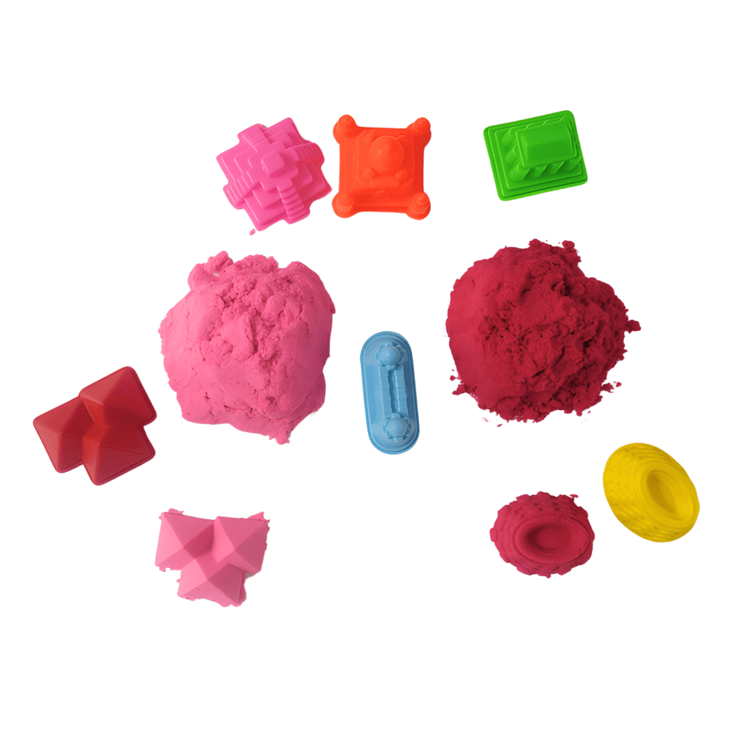 Colourful Miracle Sand with moulding Castle - Kids Bestie