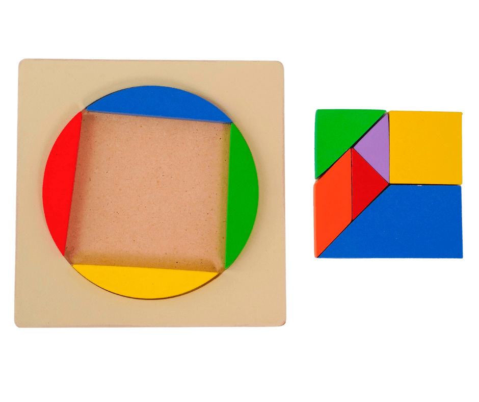 Combo of 2 Puzzle -Random design will be send(Circle, heart) - Kids Bestie