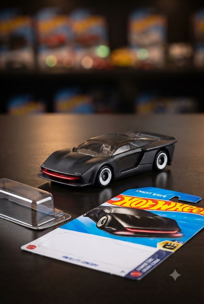 1+1 Hot Wheels Combo  Screen Time & EV Collection - K.I.T.T. Concept & Wattzup 2-Pack