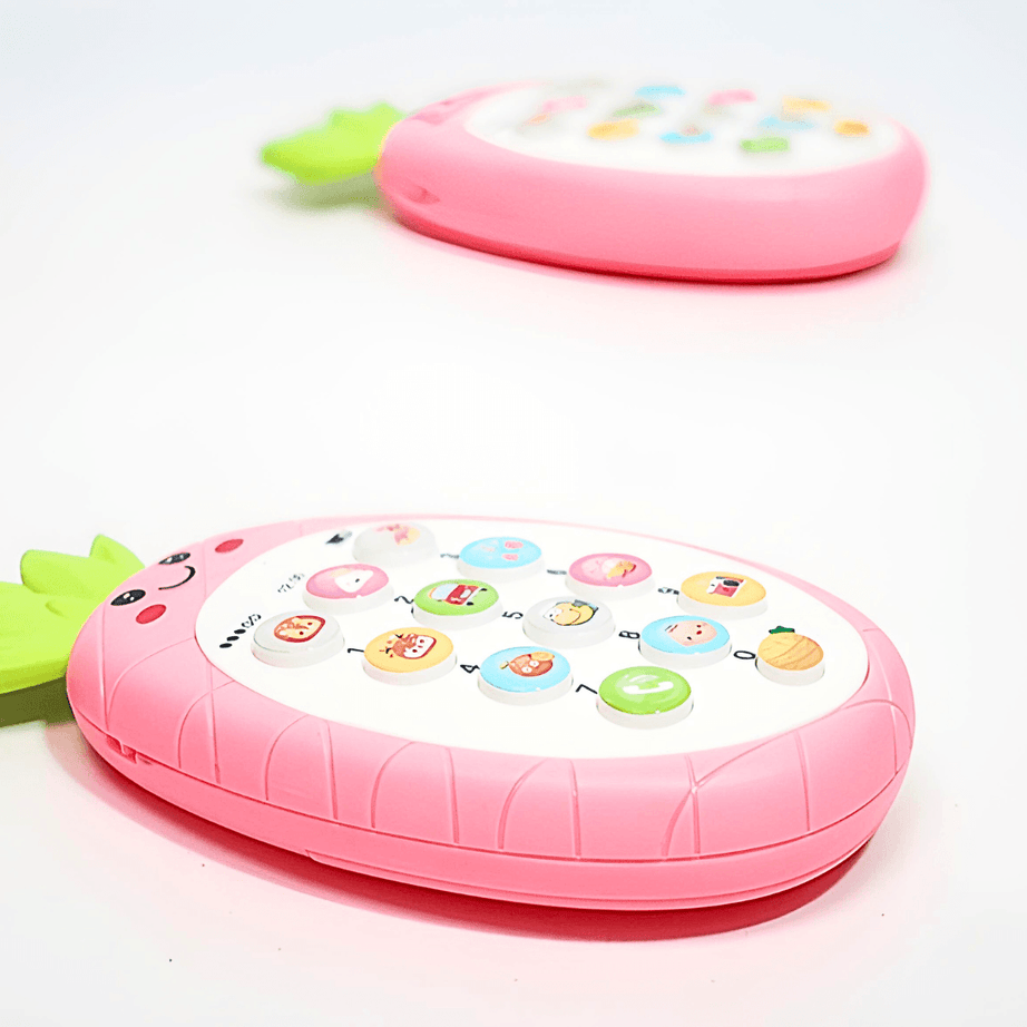 Cute Pineapple Face Cell Phone Toy for Kids,multi-colour - Kids Bestie