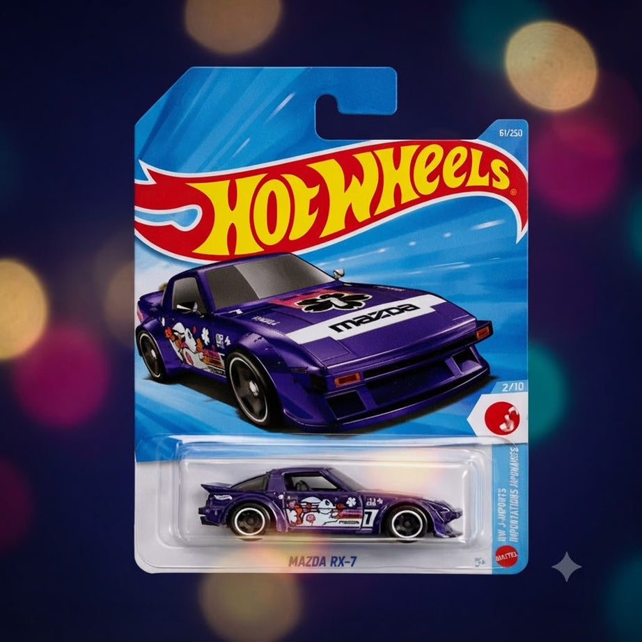 1+1 Hot Wheels Combo Purple Die-Cast Car Collection: Decidedly Go & Mazda RX-7