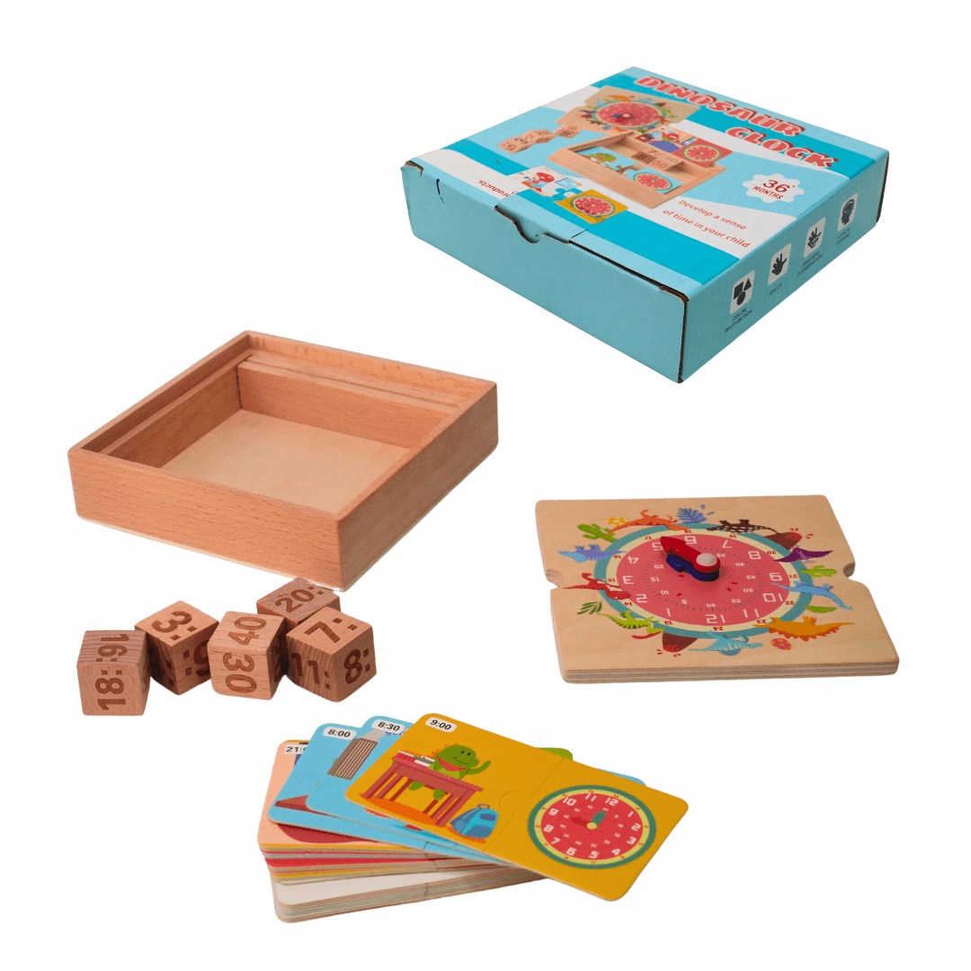 Dinosaur Clock for Kids Age 3 - Kids Bestie