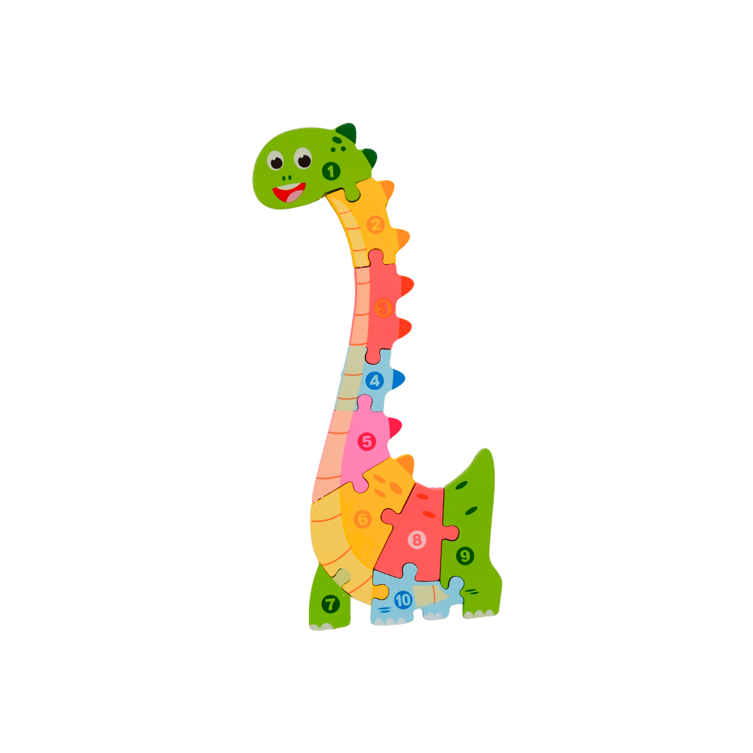 Dinosaur Wooden Puzzle for Kids - Kids Bestie