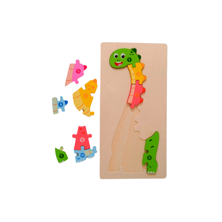 Dinosaur Wooden Puzzle for Kids - Kids Bestie