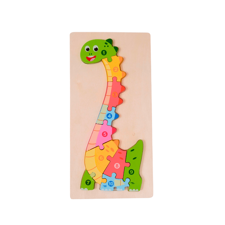Dinosaur Wooden Puzzle for Kids - Kids Bestie