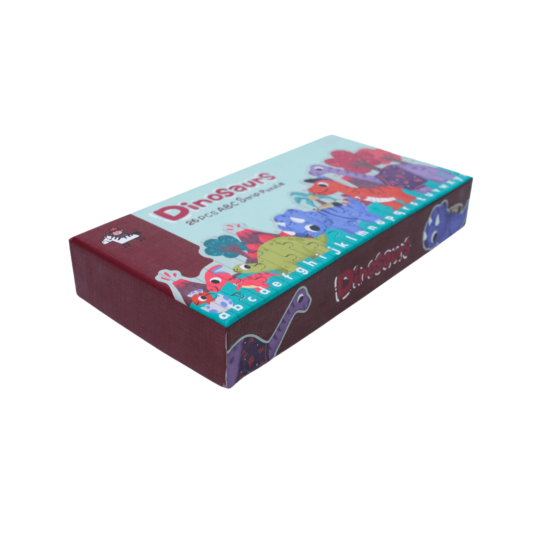 Dinosaurs 24 Pcs ABC Strip Puzzle Games for Children - Kids Bestie