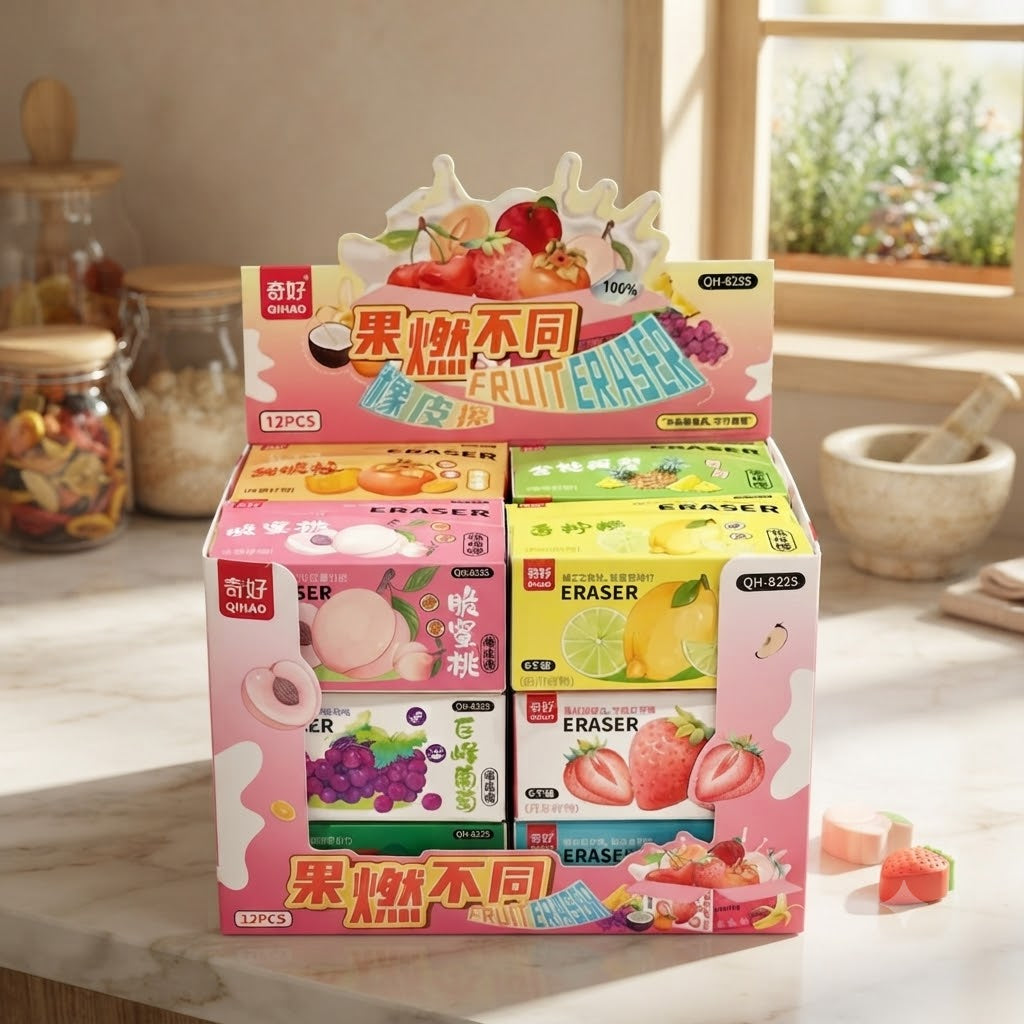 Creative Fruit-Shaped Eraser Collection Boxes