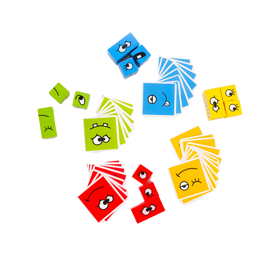 Expressions Cube Matching Puzzles - Kids Bestie