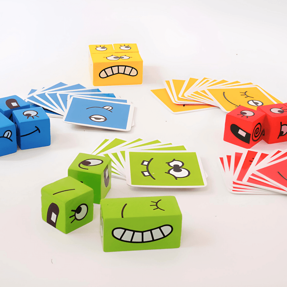 Expressions Cube Matching Puzzles - Kids Bestie