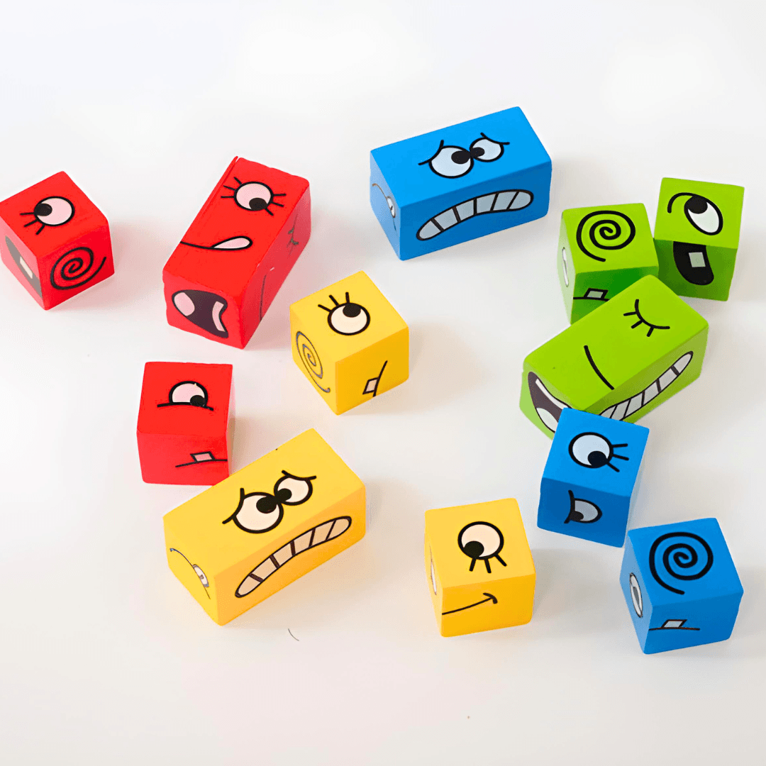 Expressions Cube Matching Puzzles - Kids Bestie
