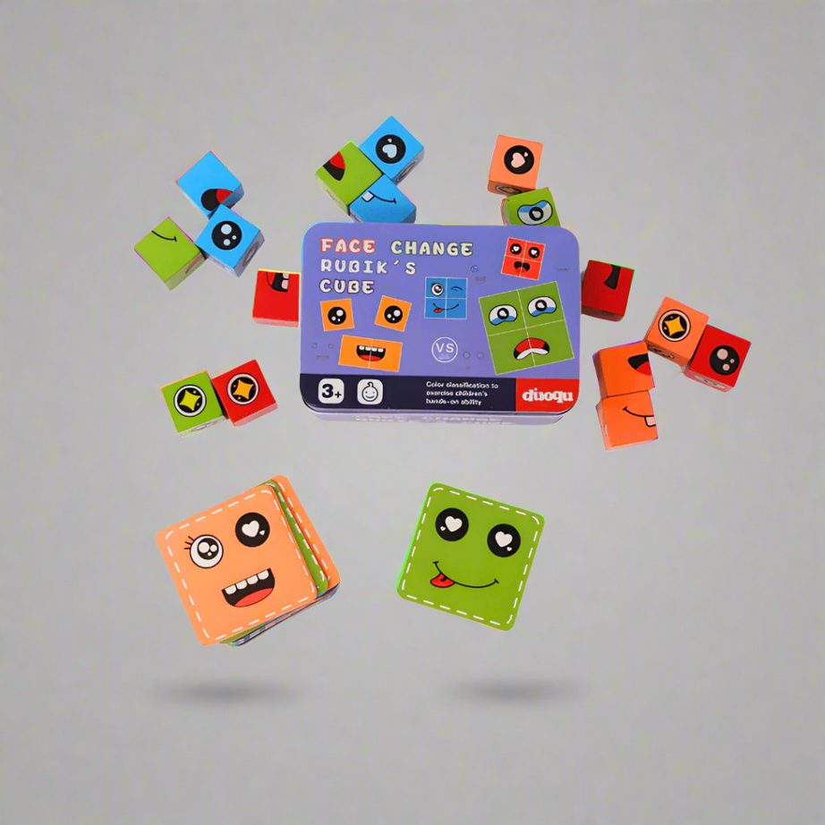 Face Change Rubik's Cube Puzzle - Kids Bestie