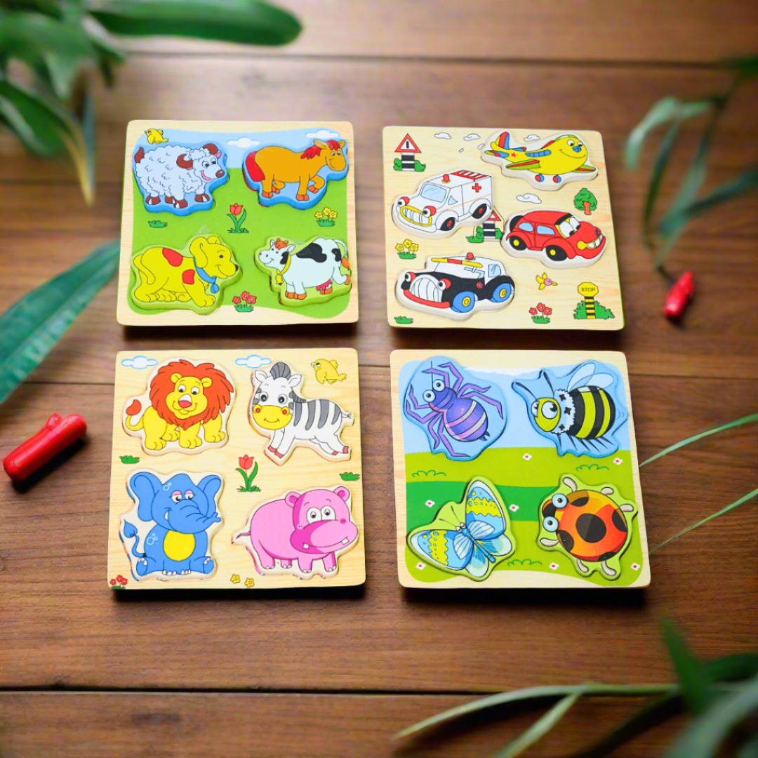 Buy Fun Wooden Animal Puzzles for Kids - Ages 3+ – Kids Bestie