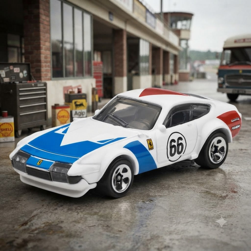 1+1 Hot Wheels Combo Die-Cast Collection: Raijin Express & Ferrari 365 GTB4 Competizione