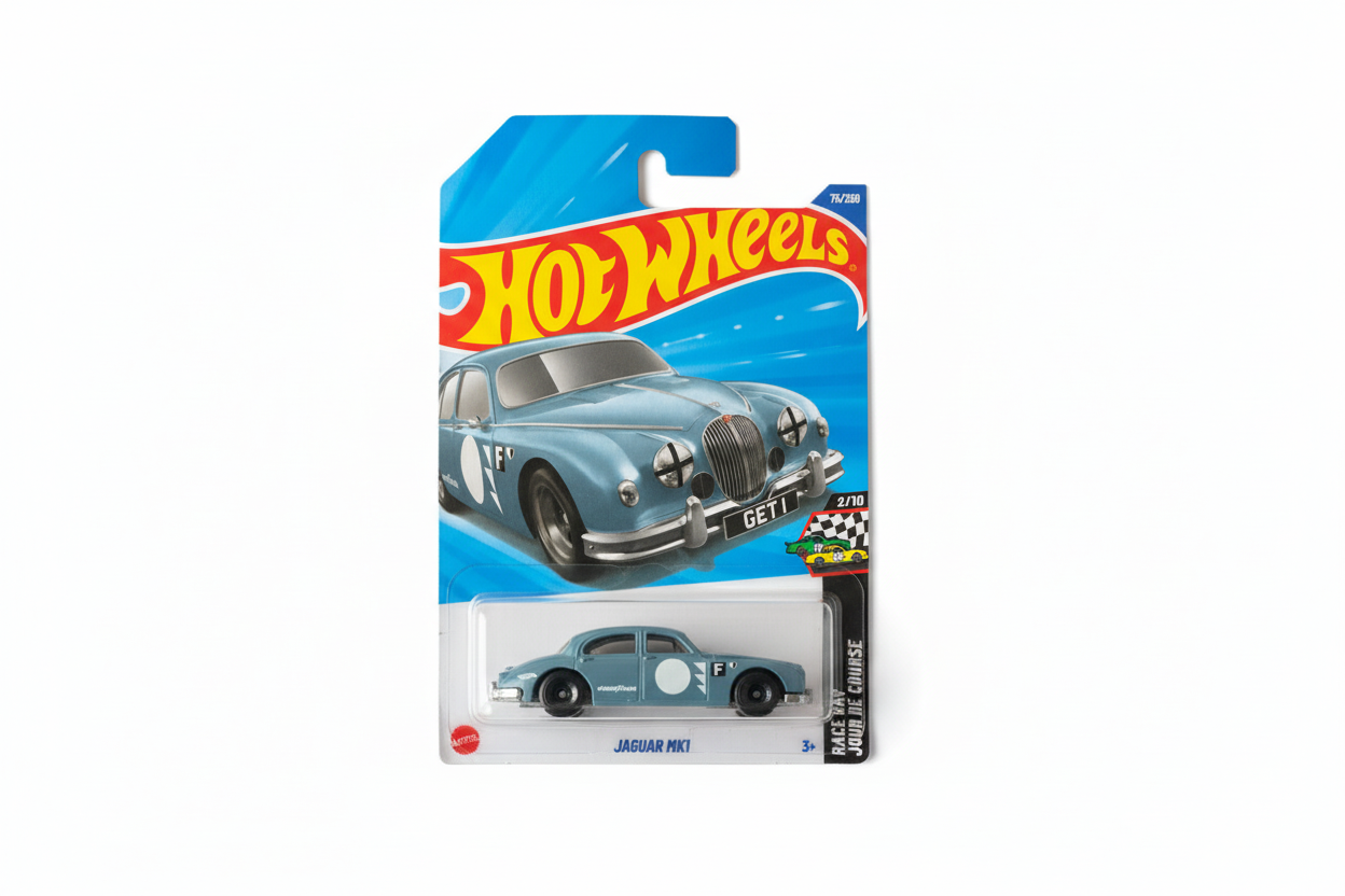 🔥🚗 Hot Wheels Jaguar Mk1 | Classic British Racing Sedan Die-Cast (1:64 Scale) 🚗🔥