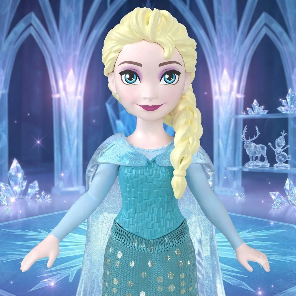 Disney Frozen Queen Elsa Fashion Doll with Light Blue Sparkly Dress and Signature Side Braid