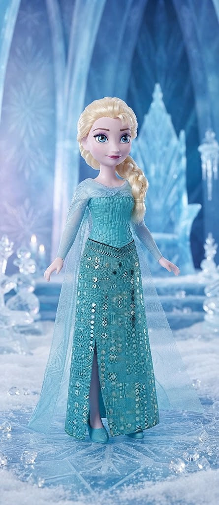 Disney Frozen Queen Elsa Fashion Doll with Light Blue Sparkly Dress and Signature Side Braid
