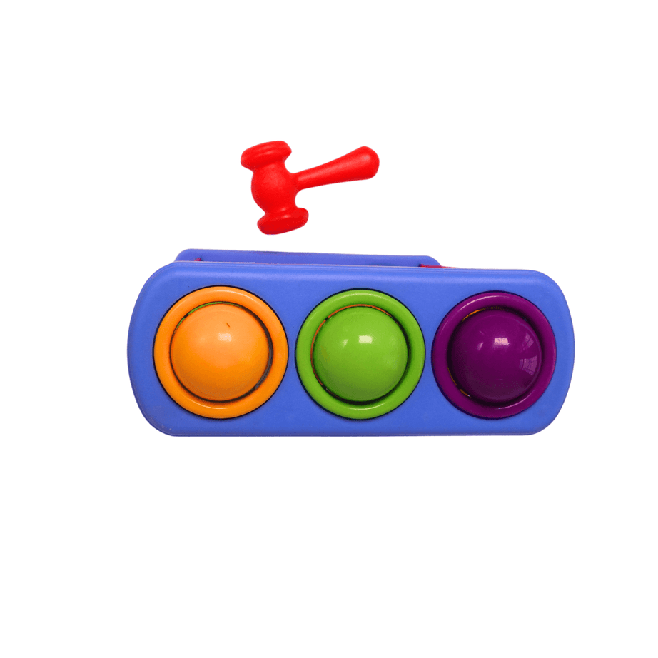 Hammer Ball Knocking and Sliding Slope Race Track Toy - Kids Bestie