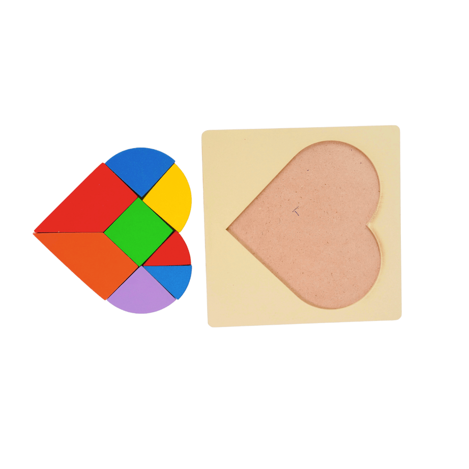 Heart Puzzle for Toddlers and Preschoolers - Kids Bestie