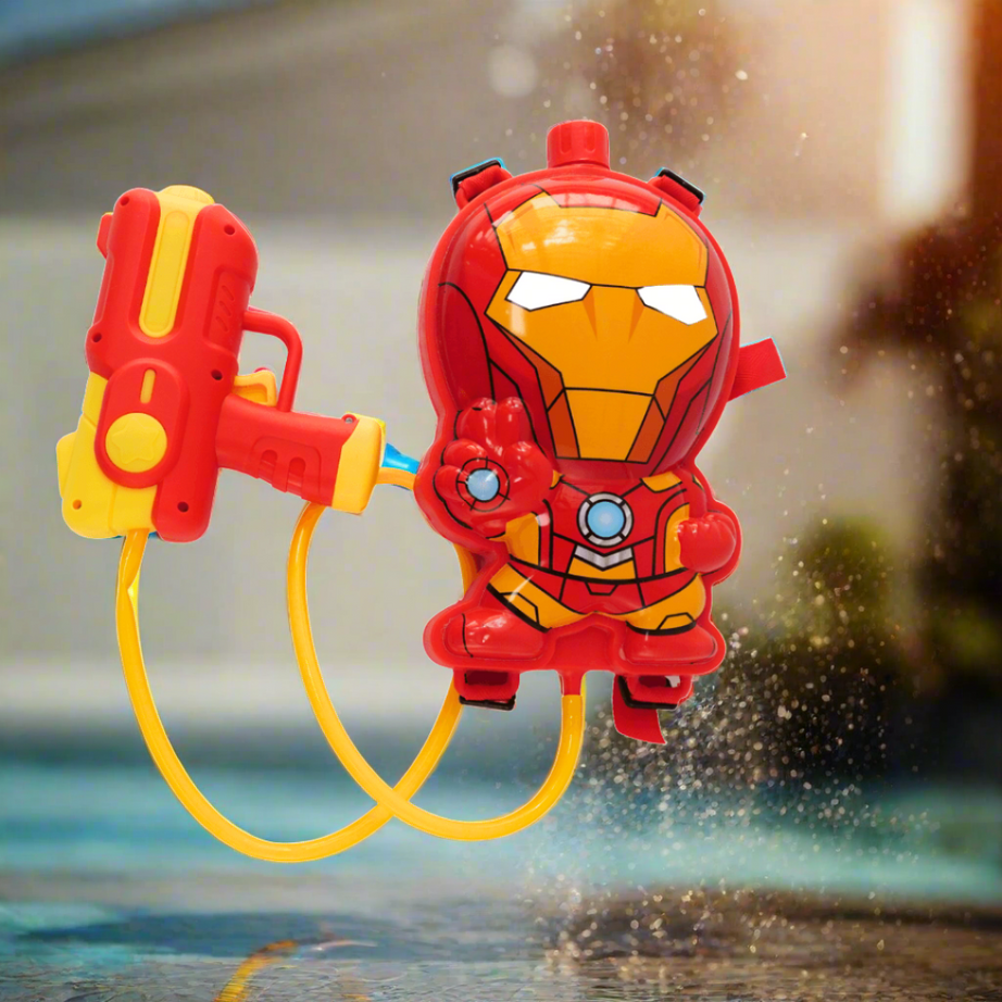 Holi Water Toy Iron Man Gun - Kids Bestie
