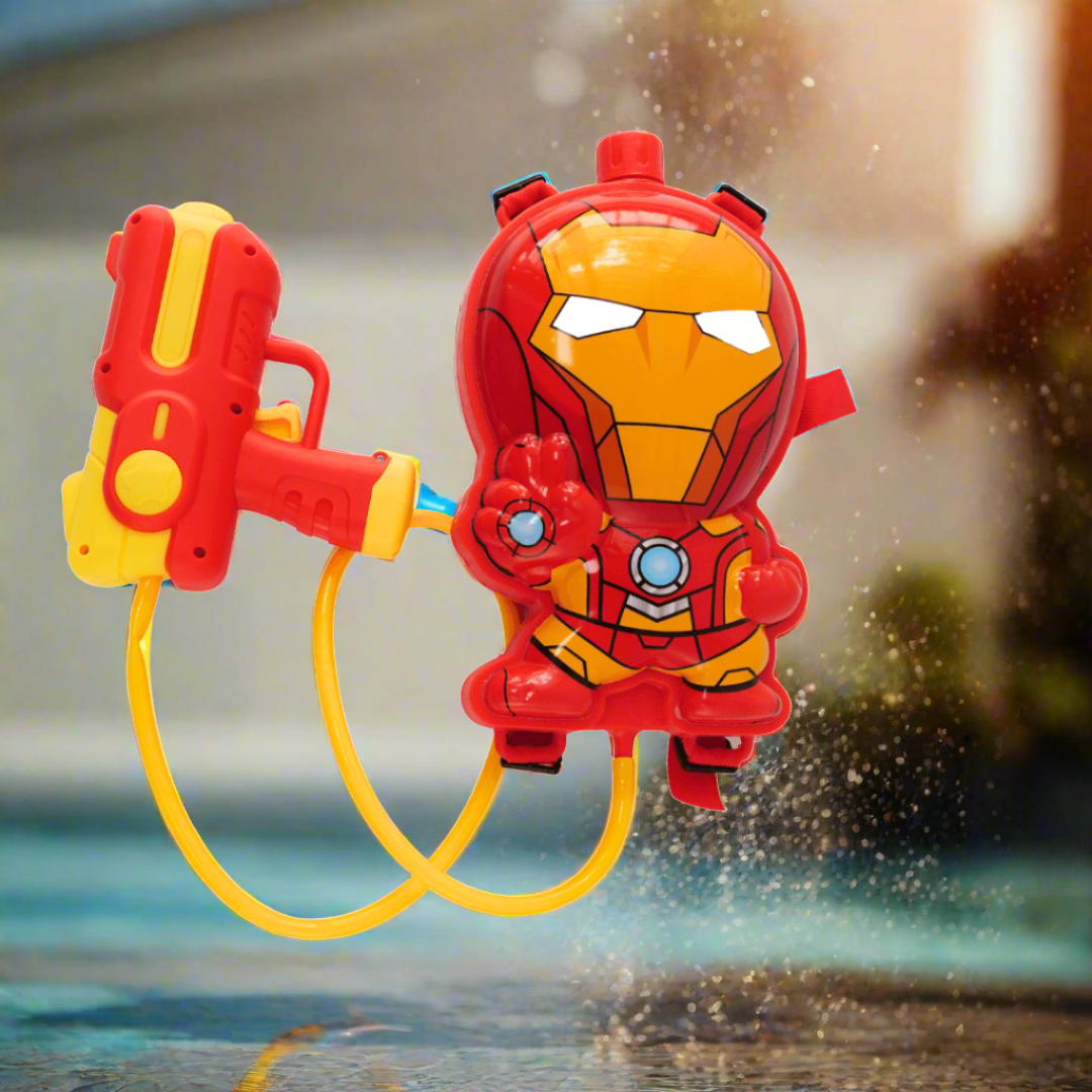 Holi Water Toy Iron Man Gun - Kids Bestie