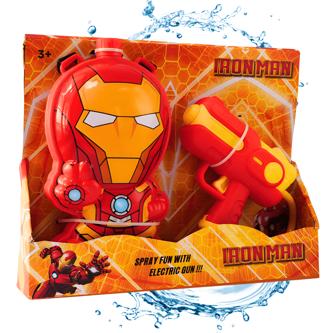 Holi Water Toy Iron Man Gun - Kids Bestie