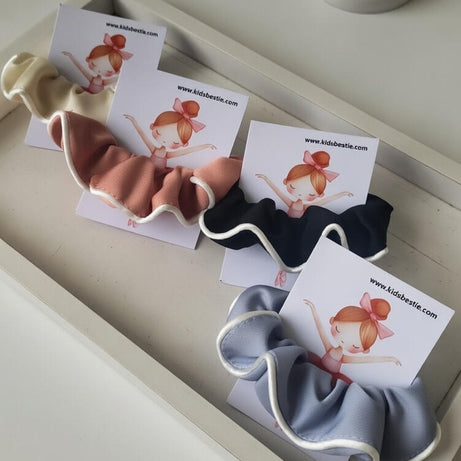 🎀 Satin Hair Scrunchie for Girls | Soft Fabric Scrunchie (1 Piece, Random Colour) 🎀