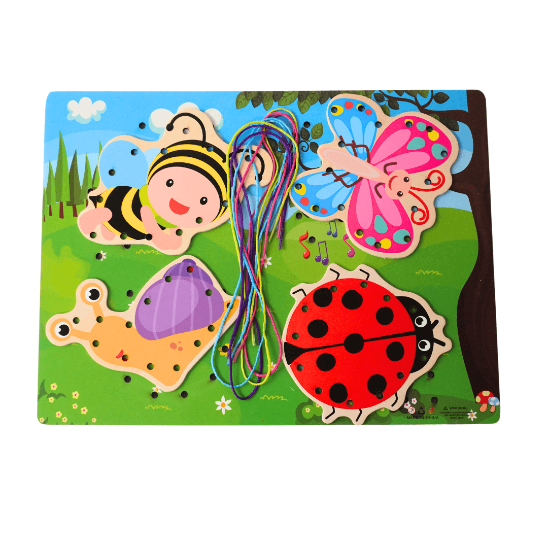 Insects, Animals, dress, vegetables Laycing for Kids-1 (Random design will be send) - Kids Bestie