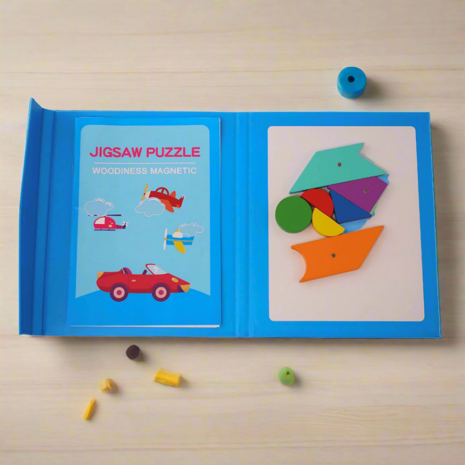 Jigsaw Puzzle-Woodiness Tangram - Kids Bestie