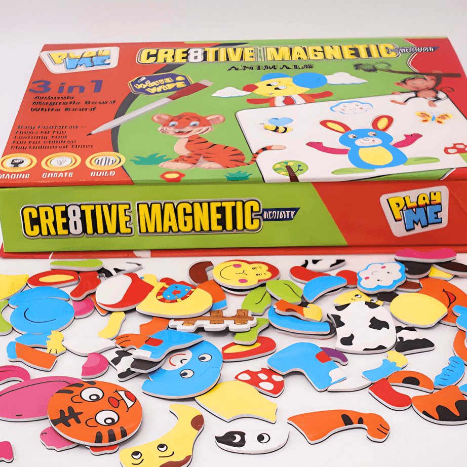 Kids Activity 3 in 1 -Crea8tive Magnetic Board Writing White Board - Kids Bestie