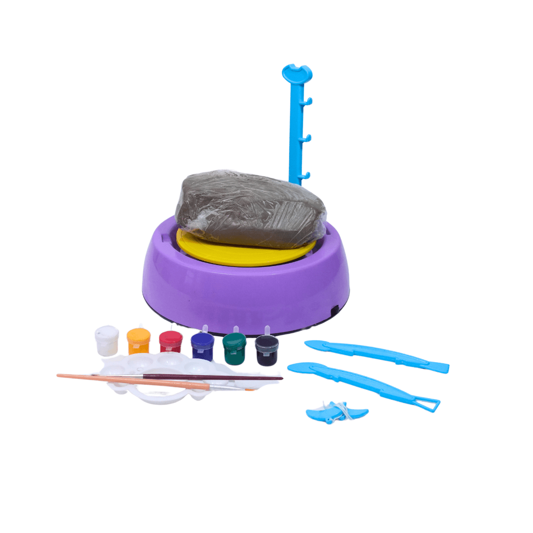 Kids Pottery Wheel Kit - Battery Operated Pottery Wheel & Painting Kit - Kids Bestie
