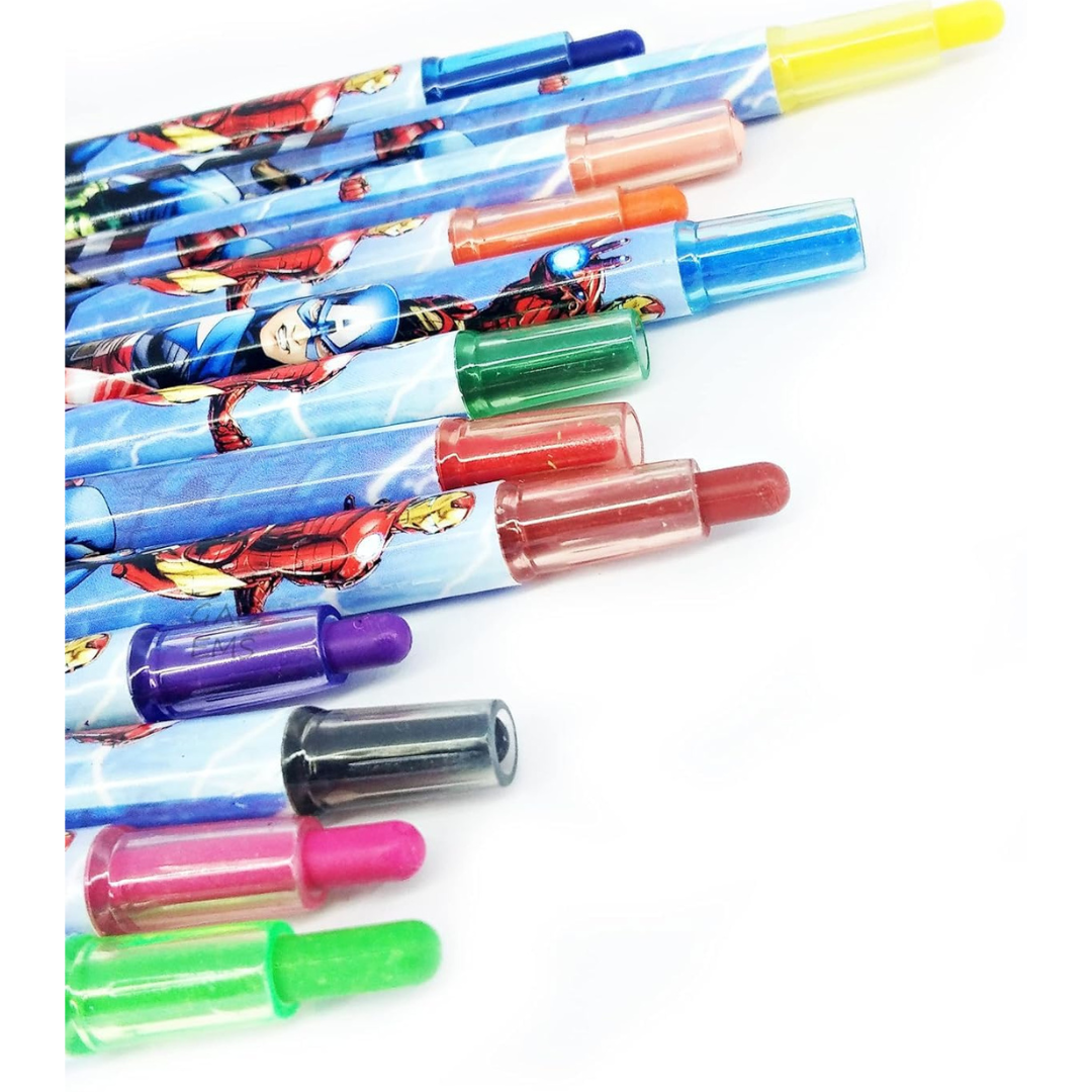 Different Themed Rollable Crayons Set – Cute & Mess-Free Coloring Fun 💖