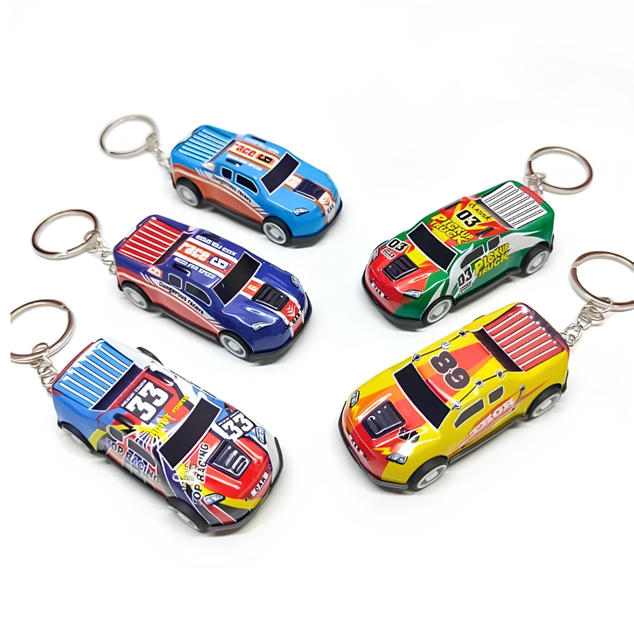 Mini Pullback Car Keychain – Pocket-Sized Fun On the Go! Combo Pack Of 5