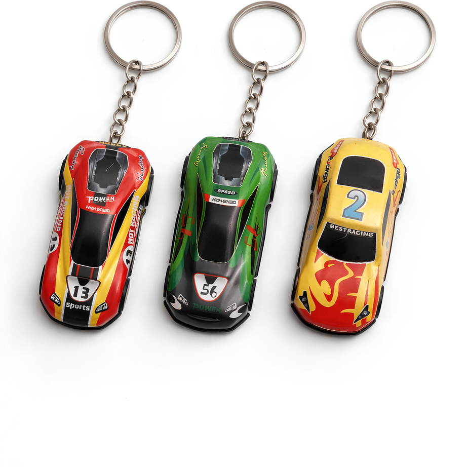Mini Pullback Car Keychain – Pocket-Sized Fun On the Go! Combo Pack Of 5