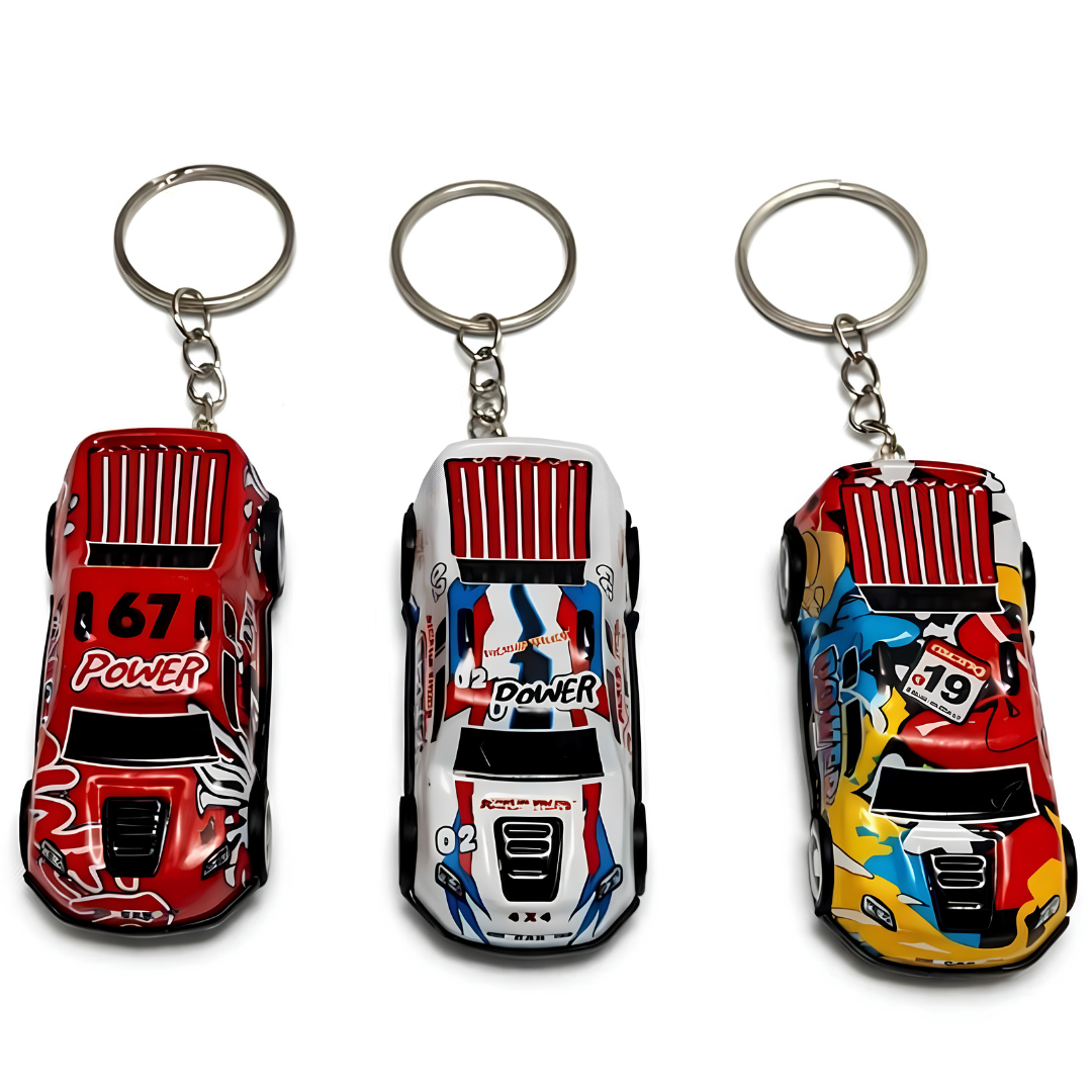 Mini Pullback Car Keychain – Pocket-Sized Fun On the Go! Combo Pack Of 5