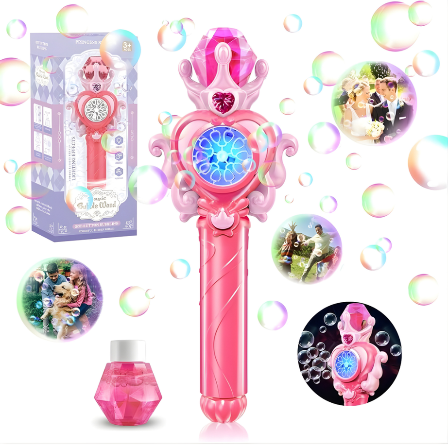 ✨ Magical Bubble Wand Machine with Lights 🌈🫧