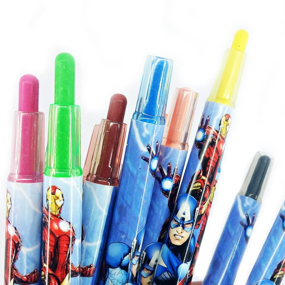 Different Themed Rollable Crayons Set – Cute & Mess-Free Coloring Fun 💖