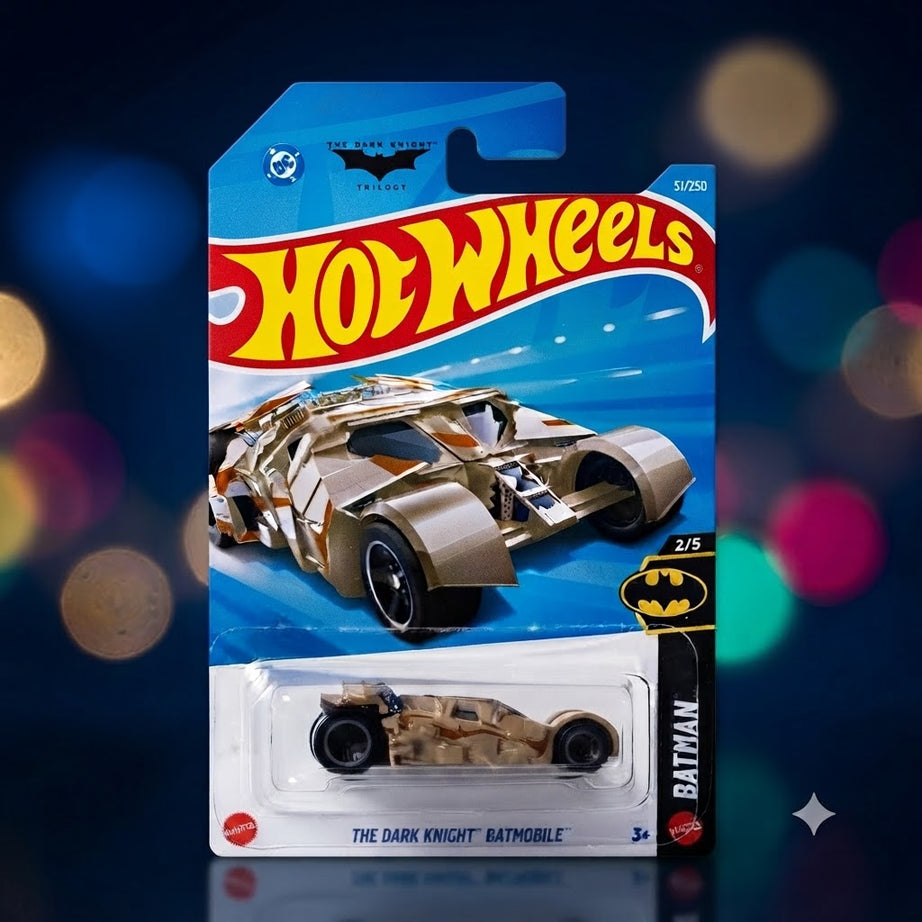 1+1 Hot Wheels Combo Collector Die-Cast Models: The Dark Knight Batmobile & '76 Chevy Chevette