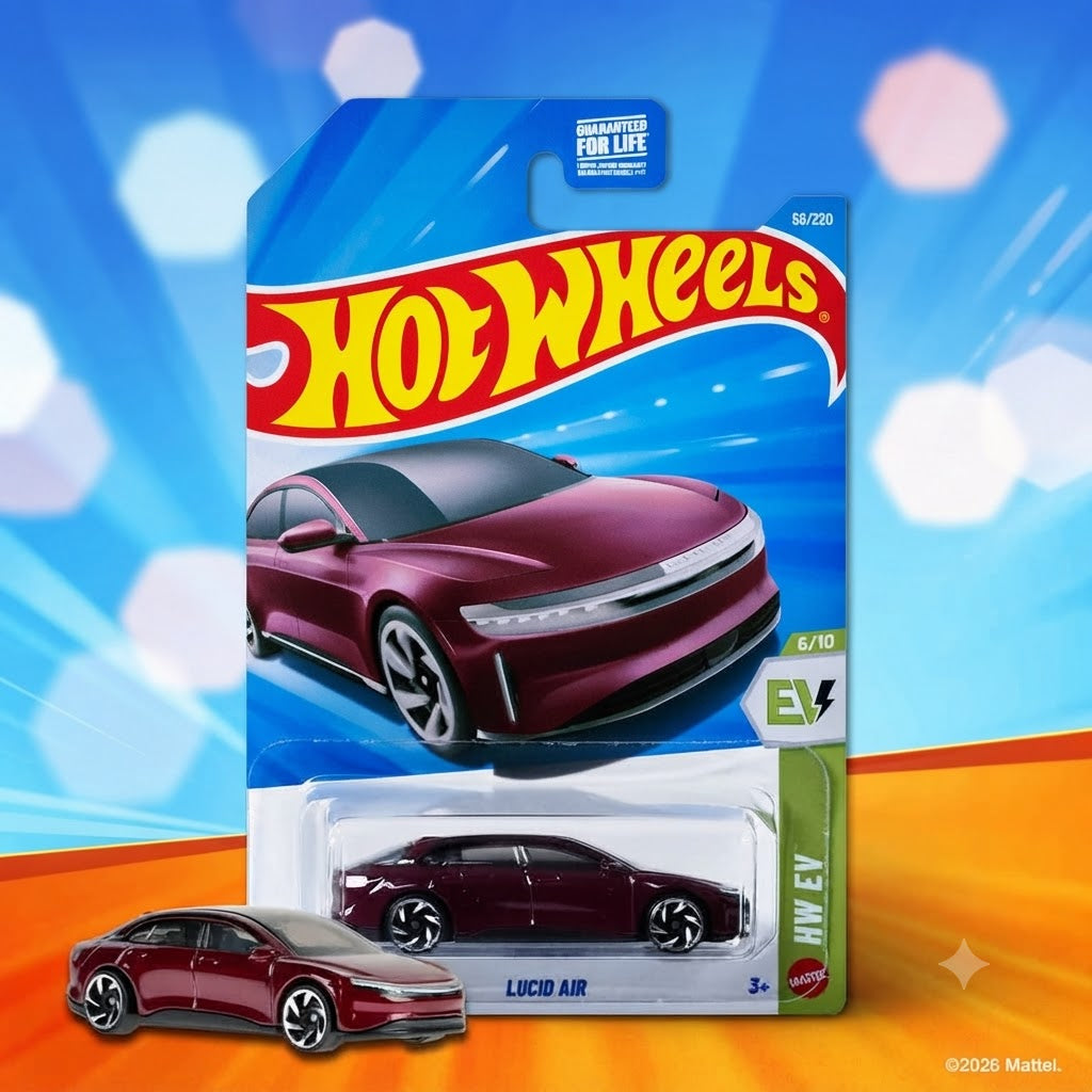 1+1 Hot Wheels Combo Collectors' Showcase: Lucid Air & '83 Chevy Silverado