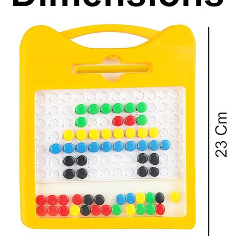 Magpad Drawing Board for Kids, Double Sided Cards-1(Random colour will be send) - Kids Bestie