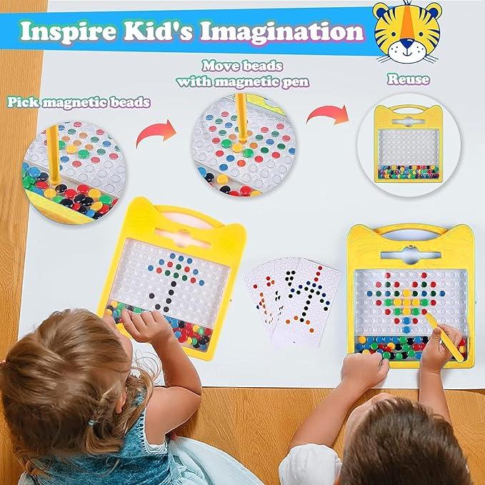 Magpad Drawing Board for Kids, Double Sided Cards-1(Random colour will be send) - Kids Bestie