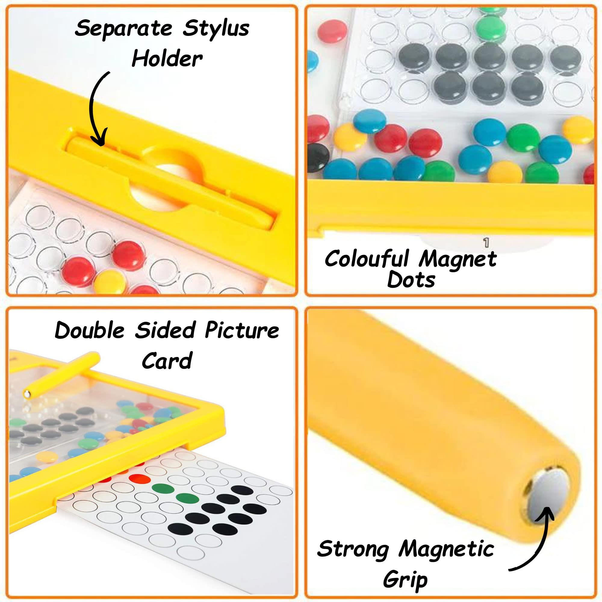 Magpad Drawing Board for Kids, Double Sided Cards-1(Random colour will be send) - Kids Bestie