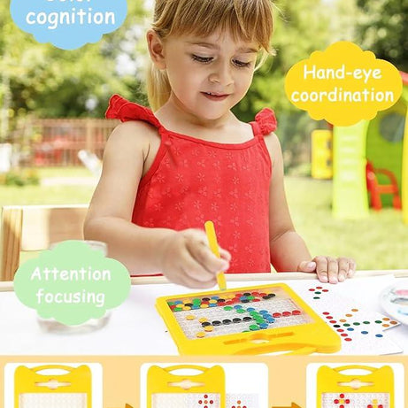 Magpad Drawing Board for Kids, Double Sided Cards-1(Random colour will be send) - Kids Bestie