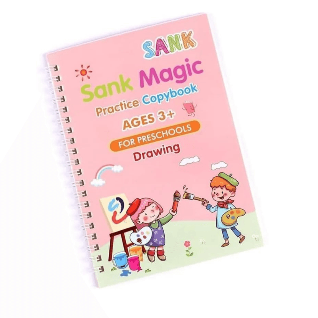 Magic Practice Copybook, (4 BOOK + 10 REFILL+ 2 Pen) - Kids Bestie