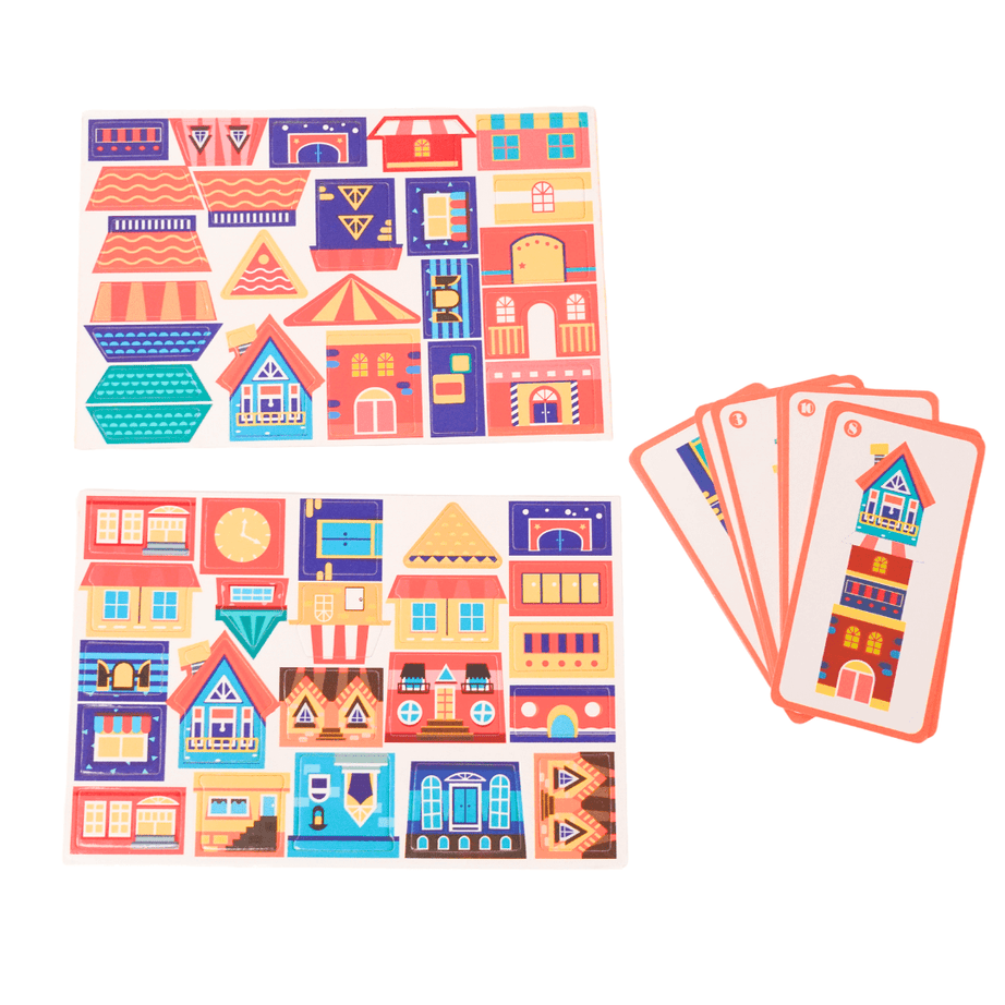 Magnet Play Box Puzzle Game Toy- Buildings - Kids Bestie