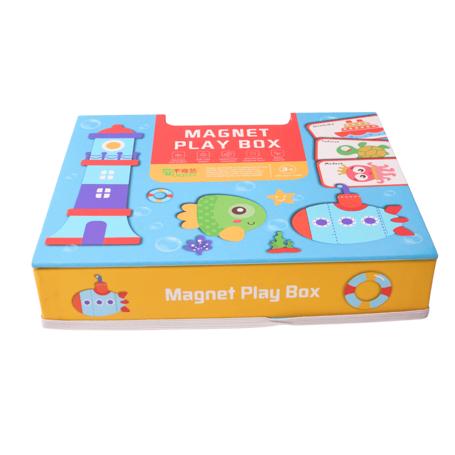 Magnet Play Box Puzzle Game Toy-Marine Animals - Kids Bestie