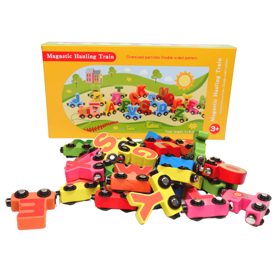 Magnetic Hauling Train with Pictures for Kids - Kids Bestie